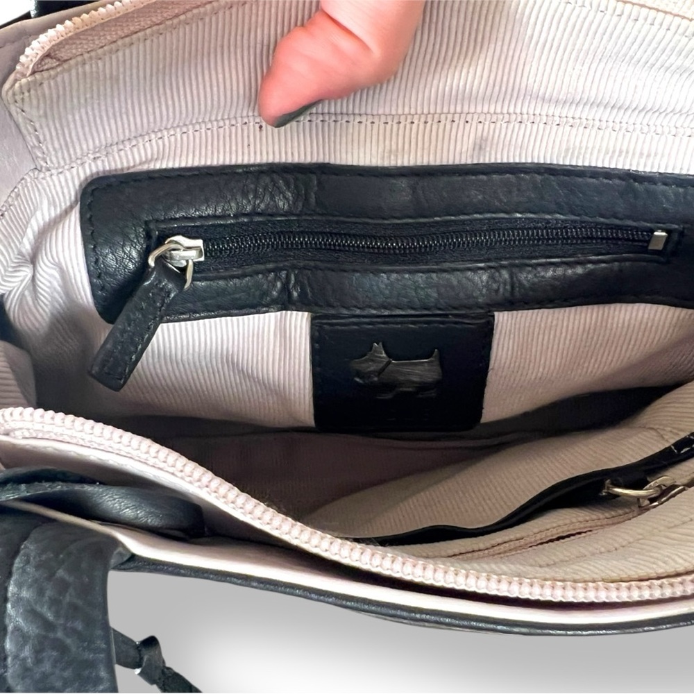 Radley London Black Leather Shoulder Bag with Bag Charms - Picture 12 of 14